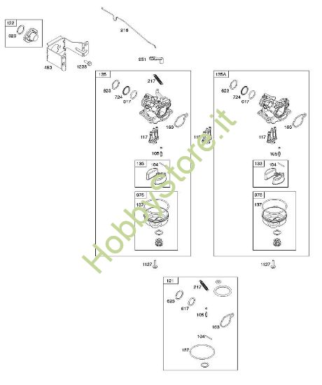 E - Carburatore B&S - 09 €¦ 09P702-0044-F1 brand Stihl